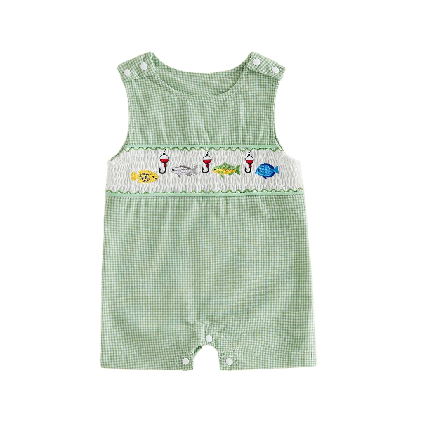 Boys Fish Romper