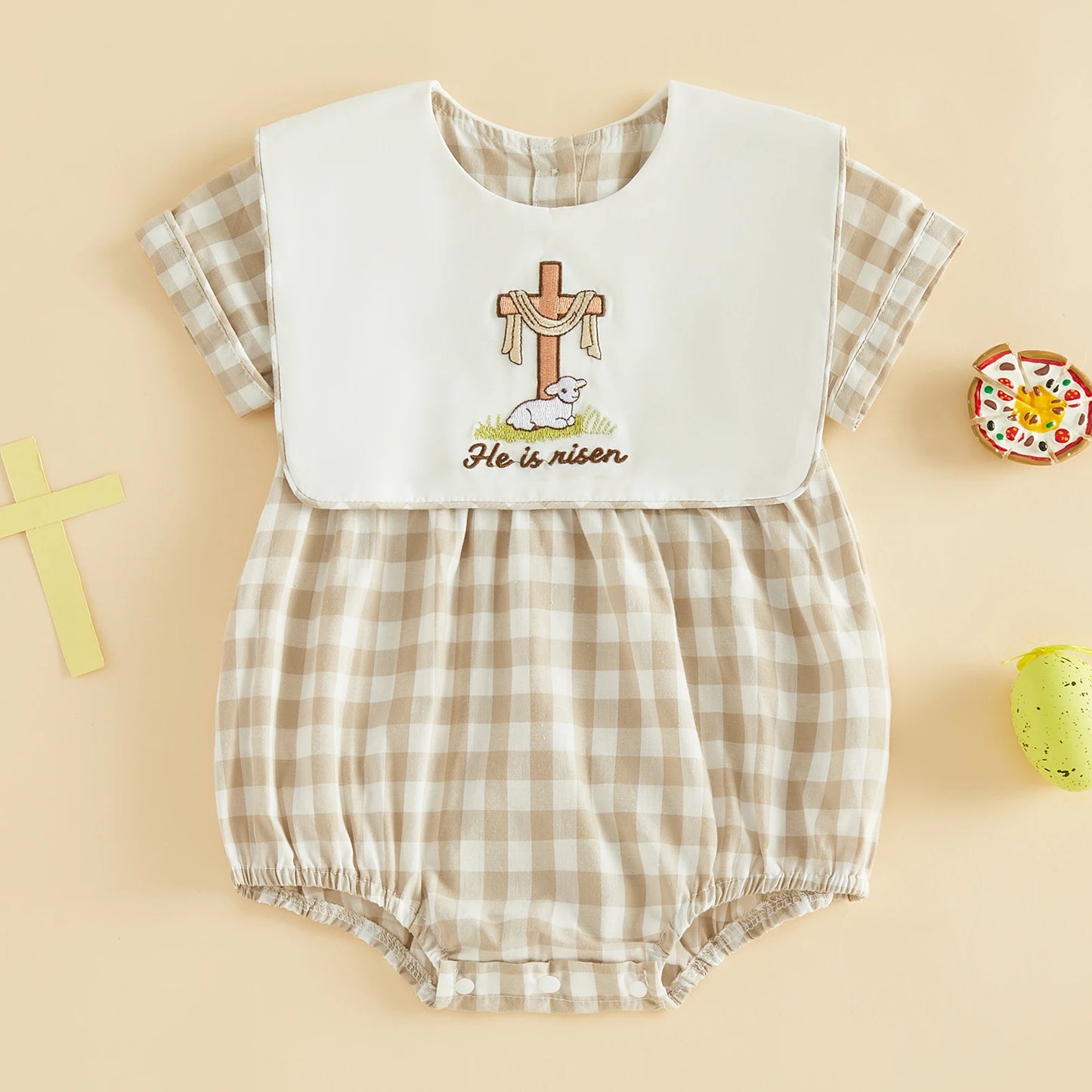 Boys Easter He Is Risen Bubble