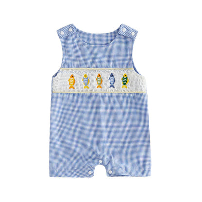 Boys Fish Romper