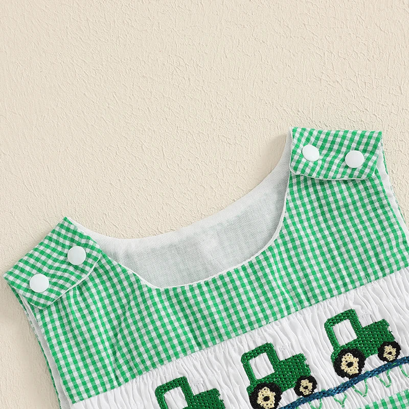 Boy Western Tractor Romper