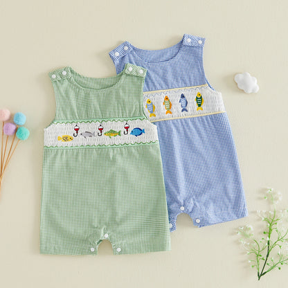 Boys Fish Romper